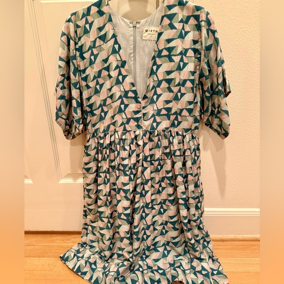 Mirth Geometric Patterned Green Dress - Picture 5 of 5